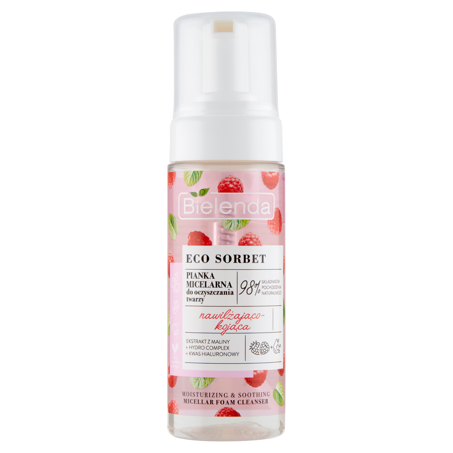 Bielenda Eco Sorbet Raspberry Micellar Cleansing Foam
